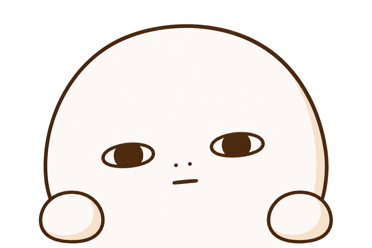 こちらをのぞくヨハクさん